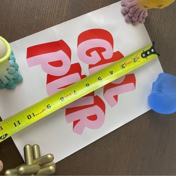 Urban Outfitters UO Feminist Canvas Print Poster Girl Power Pink - Picture 5 of 6